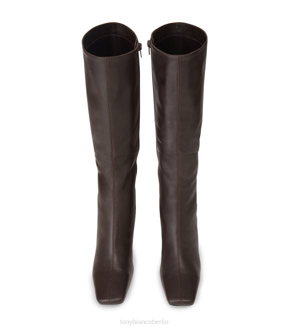 kniehohe Stiefel| de Tony Bianco Frauen Fantasy-Kalbsstiefel Schoko-Nappa 4624406